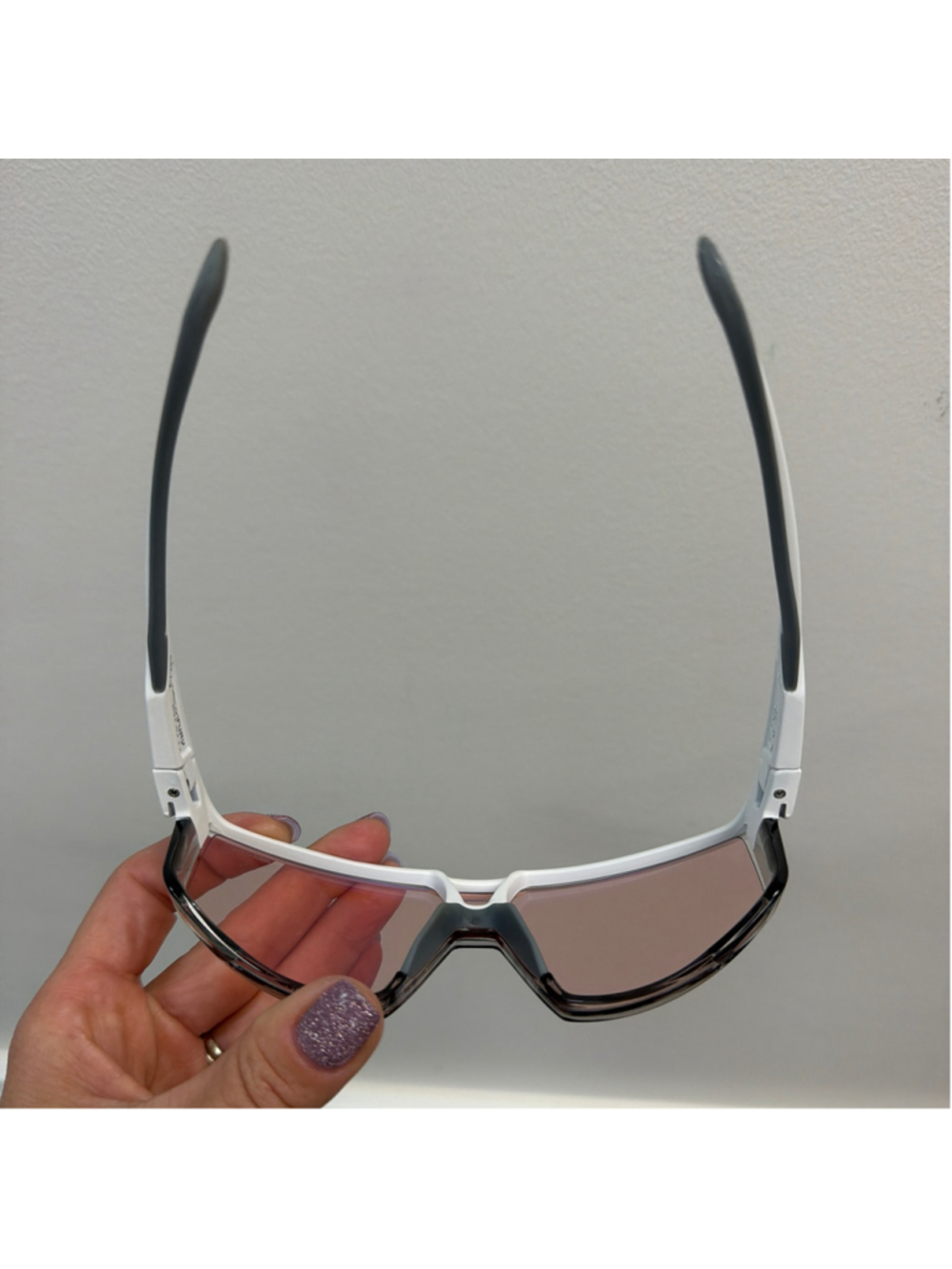 Julbo Fury Matte White Translucent Gray Frame Rose W/Multilayer Blue Mirror Lens - Picture 12 of 12